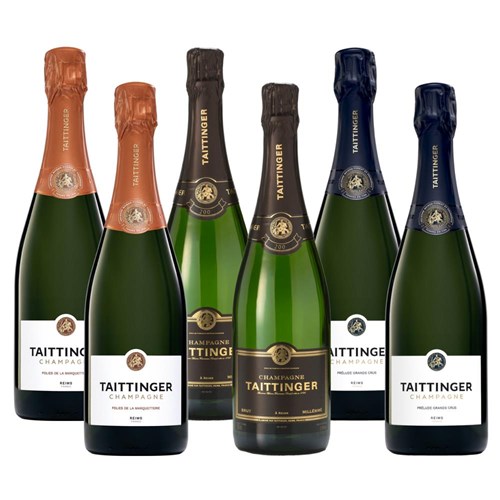 Mixed Case of The Taittinger Cru Collection (6x75cl)